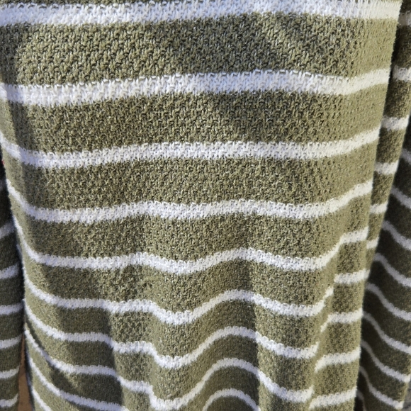 Pink Clover Green White Striped Pullover Sweater - Picture 6 of 11